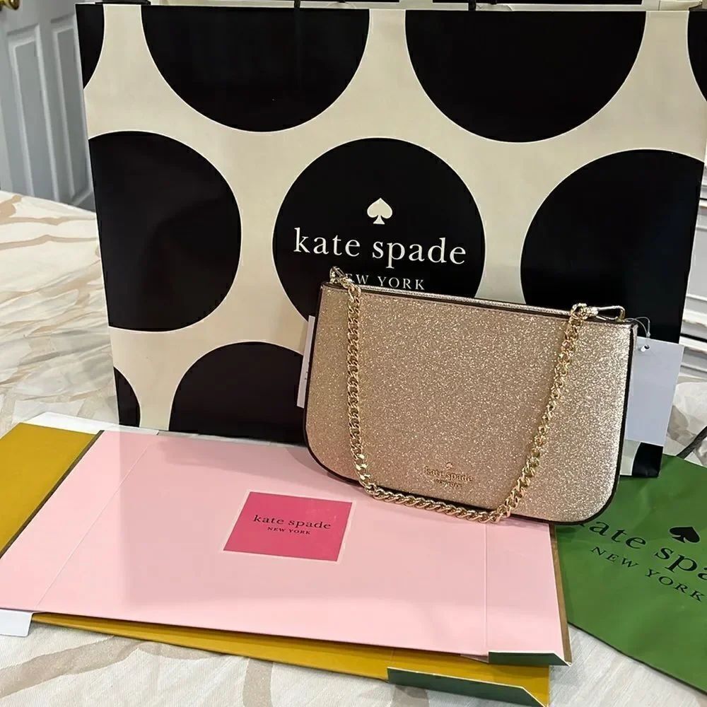 Brand new gold clutch